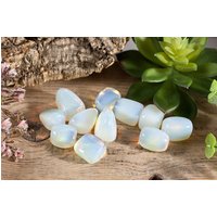 3 Stück Trommelsteine Opalglas | Opalit Synthetisch Aus von HappinessandLoveDE