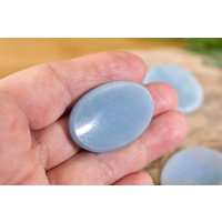 Angelit Taschenstein | Sorgenstein Scheibenstein Anhydrit Engelstein Worry Stone Angelit Taschenstein | Sorgenstein Scheibenstein Anhydrit Engelstein Worry Stone von HappinessandLoveDE
