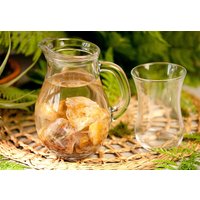 Golden Healer Wassersteine 100 Gramm | Bergkristall Mit Eisen Energetisierendes Wasser von HappinessandLoveDE