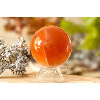 Honigcalcit Kugel | Grosse Honig Calcit 6cm Edelstein Kristallkugel von HappinessandLoveDE
