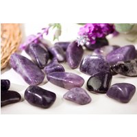 Lepidolith Trommelstein | Aus Südafrika Getrommelt Meditation von HappinessandLoveDE