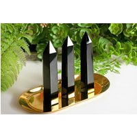 Obsidian Obelisk | Spitze Turm Schwarzer Kristallspitze von HappinessandLoveDE