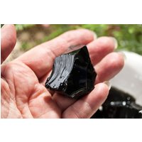 Obsidian Wassersteine 200 Gramm | Rohsteine Schwarzer Schwarzer Edelsteinwasser von HappinessandLoveDE