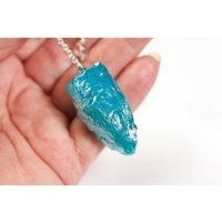 Pendel Aqua Aura | Naturpendel Bergkristall Bedampft Kristallpendel Wahlweise Mit Brett Und Tasche von HappinessandLoveDE
