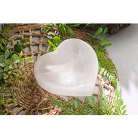 Selenit Herzschale | Aus Marienglas Schale Entladeschale Aufladeschale Weiße Selenit Herzschale | Aus Marienglas Schale Entladeschale Aufladeschale Weiße von HappinessandLoveDE