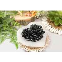 Selenit Herzschale Mit Turmalin | Selenitschale Trommelsteinen Chips Lose von HappinessandLoveDE