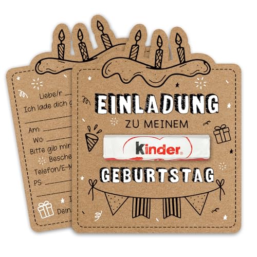 Happirra Einladungskarten Kindergeburtstag, 15 Einladung Kindergeburtstag, Kraftpapier Einladungskarten Geburtstag, Partyeinladungen für DIY Geburtstagseinladungen Mädchen Junge Happirra Einladungskarten Kindergeburtstag, 15 Einladung Kindergeburtstag, Kraftpapier Einladungskarten Geburtstag, Partyeinladungen für DIY Geburtstagseinladungen Mädchen Junge von Happirra