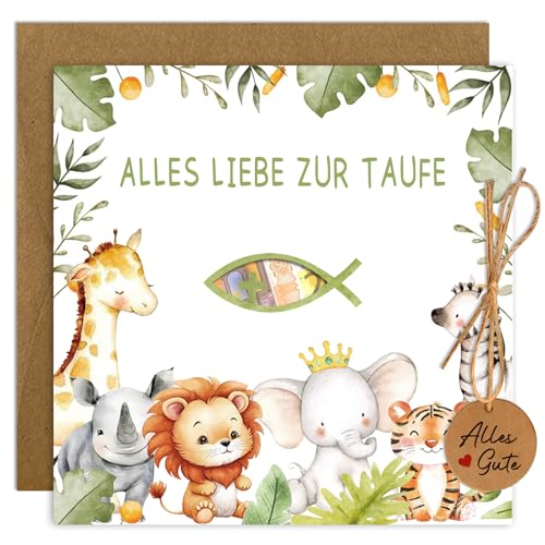 Happirra Karte Taufe Geldgeschenke Verpackung mit Umschlägen, Taufgeschenke für Mädchen Jungs, Geschenk Taufe, Taufkarte Junge Mädchen Happirra Karte Taufe Geldgeschenke Verpackung mit Umschlägen, Taufgeschenke für Mädchen Jungs, Geschenk Taufe, Taufkarte Junge Mädchen von Happirra