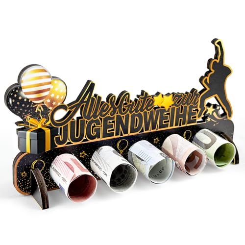 Holz Geldgeschenk Jugendweihe Geschenke Mädchen Junge, Kreative Geldgeschenke Verpackung für Jugendweihe von Happirra
