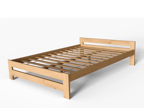 Happy Babies - HOLZBETT 120x200 + Rahmen aus Kiefer - Schnellaufbau, Schlafzimmerbett, einfacher Aufbau, Massivholz | Kiefer Happy Babies - HOLZBETT 120x200 + Rahmen aus Kiefer - Schnellaufbau, Schlafzimmerbett, einfacher Aufbau, Massivholz | Kiefer von Happy Babies