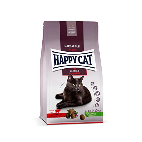 Happy Cat 70575 - Sterilised Adult Voralpen Rind - Trockenfutter für sterilisierte Katzen und Kater - 4 kg Inhalt von Happy Cat