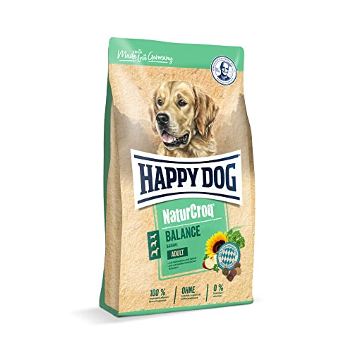 Happy Dog 60521 – NaturCroq Balance – Trockenfutter mit heimischen Kräutern für ausgewachsene Hunde – 15 kg Inhalt von Happy Dog