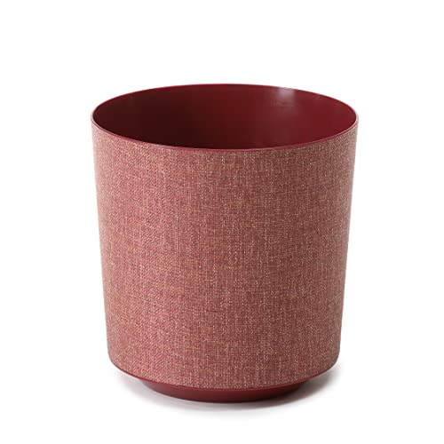Happy Flower | Blumentopf | Textil Oberfläche | 2er-Set | Rotwein | ø 19,5 cm/Höhe 20,1 cm von HappyFlower