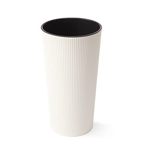 HappyFlower | Hoher Blumentopf | Streifen-Optik | Topf inkl. Einsatz | HappyFlower | Hoher Blumentopf | Streifen-Optik | Topf inkl. Einsatz | von HappyFlower