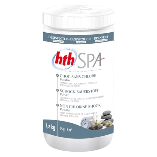 Choc sans chlore poudre (oxygène actif) hth Spa - 1,2 kg von Happy Garden
