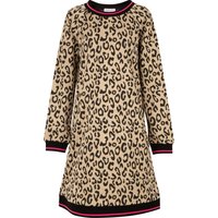 happy girls Strickkleid im tollen Leo-Allovermotiv mit kontrastierten Strickbündchen happy girls Strickkleid im tollen Leo-Allovermotiv mit kontrastierten Strickbündchen von Happy Girls