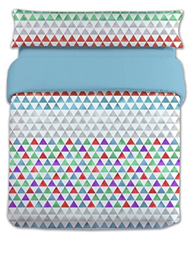 Happy Home Bologna Bettwäsche Bettdecke für 135 cm, Polyester, Blau, 30.0 x 23.0 x 5 cm von Happy Home Products