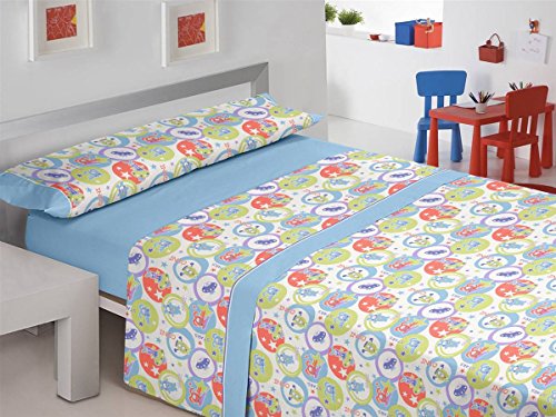 Happy Home Products Bettlaken, Blau, 105 cm von Happy Home Products