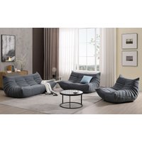 3er Sofa-Set - Grau von Happy Home