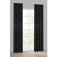 Dekovorhang Blätter silber B/L: ca. 140x245 cm von Happy Home