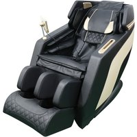 Elektrischer Massagesessel, ca. 105 × 73 × 120 cm - schwarz / beige von Happy Home
