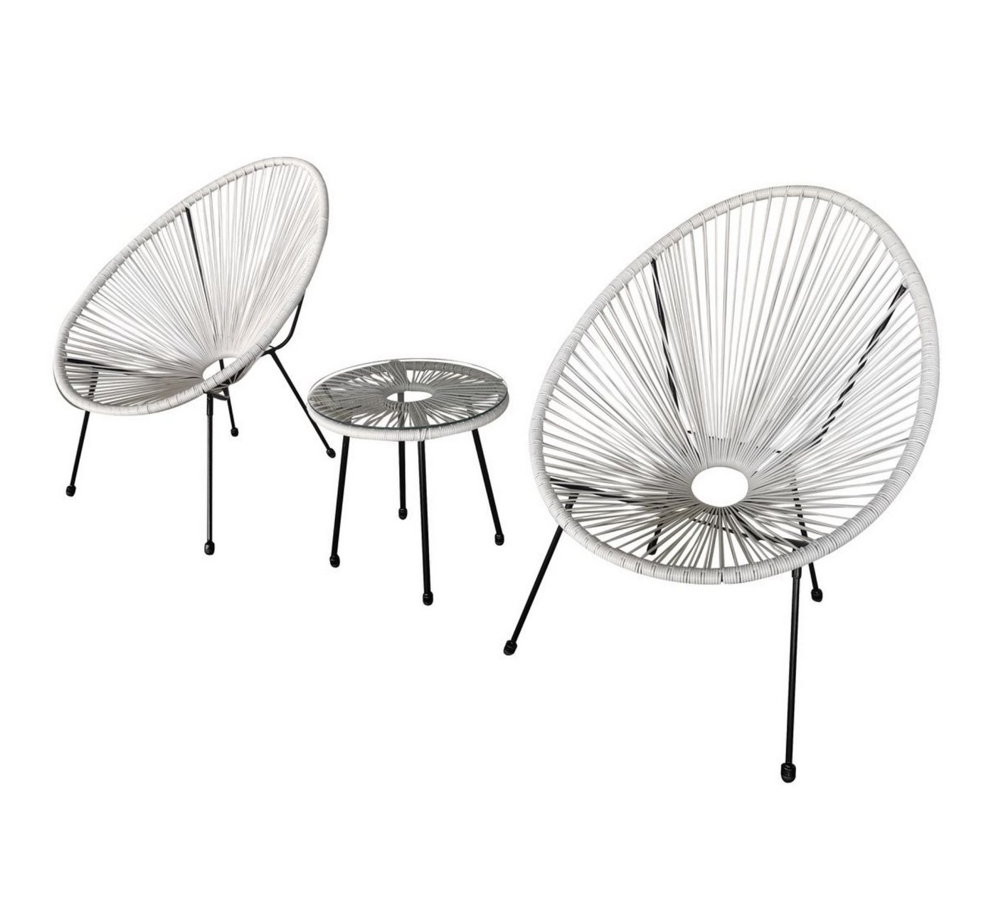 Happy Home Gartenstuhl Bistro-Set 3 tlg Gartenset Balkonset Bistroset Gartenmöbel Rattanset Happy Home Gartenstuhl Bistro-Set 3 tlg Gartenset Balkonset Bistroset Gartenmöbel Rattanset von Happy Home