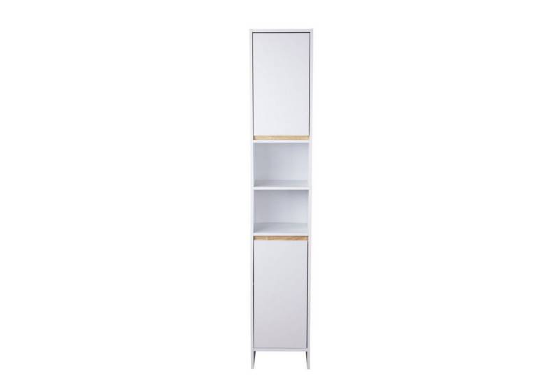 Happy Home Hochschrank Bad Hochschrank mit 2 Türen Badezimmerschrank Aufbewahrungsschrank von Happy Home