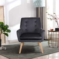 Happy Home Loungesessel, ca. 68 x 64 x 79 cm - Dunkelgrau Happy Home Loungesessel, ca. 68 x 64 x 79 cm - Dunkelgrau von Happy Home