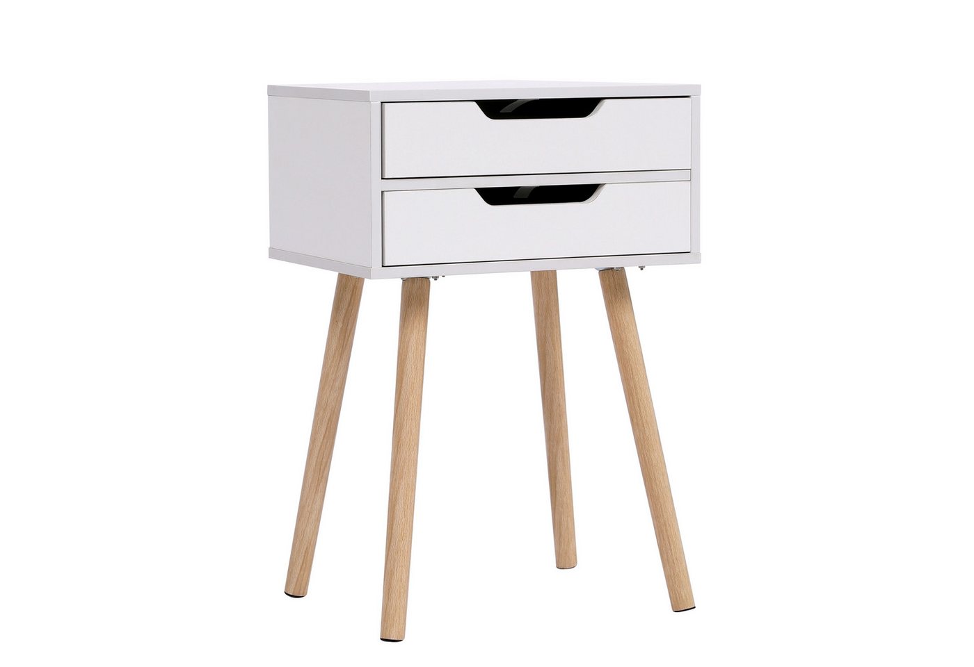 Happy Home Nachttisch Nachttisch mit 2 Schubladen - Stauraum & praktisches Design Happy Home Nachttisch Nachttisch mit 2 Schubladen - Stauraum & praktisches Design von Happy Home