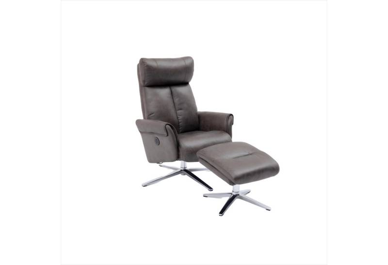 Happy Home Relaxsessel Elektrisch verstellbarer Relaxsessel mit Hocker und USB Ladefunktion von Happy Home