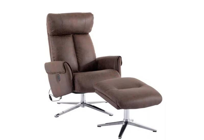 Happy Home Relaxsessel Elektrisch verstellbarer Relaxsessel mit Hocker und USB Ladefunktion von Happy Home