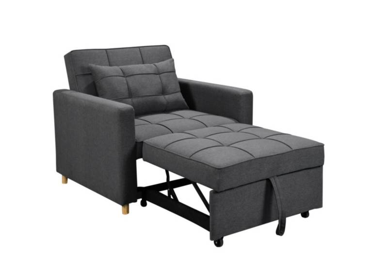 Happy Home Schlafsofa Schlafsessel Sofabett mit Kissen Gästebett Lounge Sessel für Wohnung von Happy Home