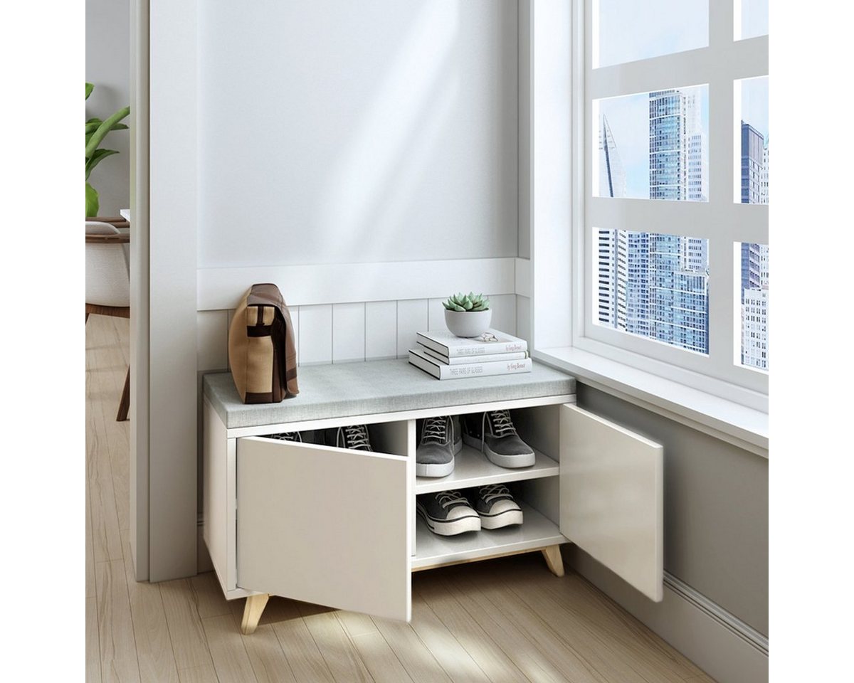 Happy Home Schuhschrank Happy Home Schuhbank HFH14-WEI Happy Home Schuhschrank Happy Home Schuhbank HFH14-WEI von Happy Home