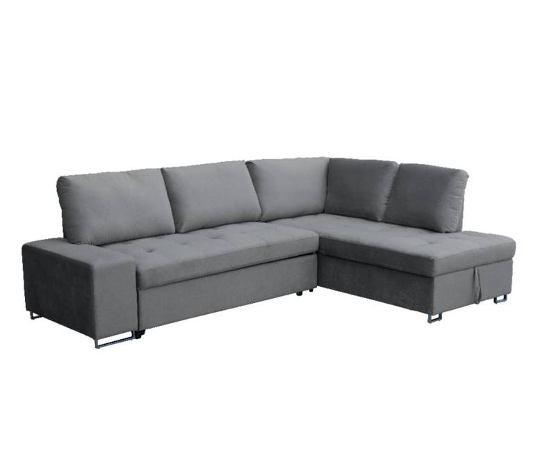 Happy Home Sofa Ecksofa mit Stauraum und Bettfunktion mit Samtbezug von Happy Home