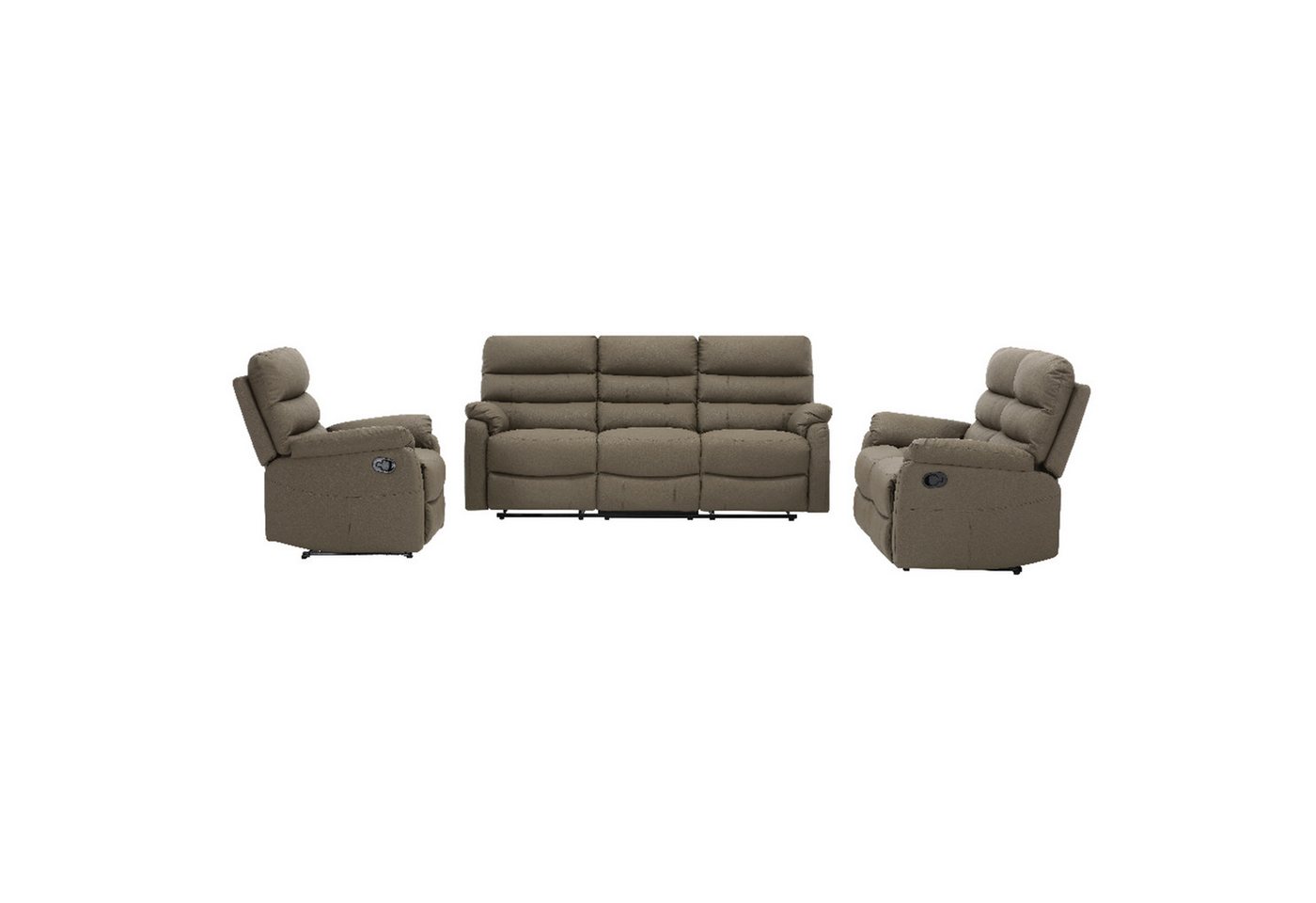 Happy Home Sofa 3-tlg. Relaxsofa-Set mit Relaxfunktion - Gemütliche Entspannungslösung Happy Home Sofa 3-tlg. Relaxsofa-Set mit Relaxfunktion - Gemütliche Entspannungslösung von Happy Home