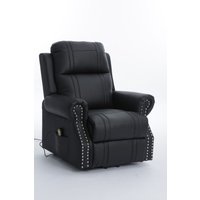 Elektrisch verstellbarer Relaxsessel, ca. 92 x 104 x 98,5 cm - Schwarz von Happy Home