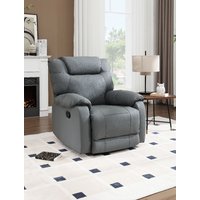 Relaxsessel mit verstellbare Rückenlehnen & Liegefunktion - Dunkelgrau von Happy Home