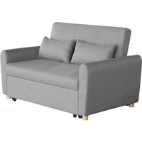 Schlafsofa ca.146 x 88 x 87 cm Dunkelgrau von Happy Home