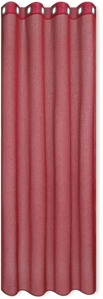 Happy Home Vorhang MIRANDA, Ösen (1 St), halbtransparent, HxB: 235x140, halbtransparent von Happy Home