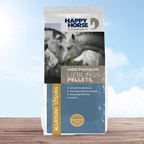 HAPPY HORSE Liebling Pellets 14 kg haferfrei - Vollwertiges Kraftfutter für Pferde| aus wertvollen Strukturfasern und hochwertigen Ölfrüchten HAPPY HORSE Liebling Pellets 14 kg haferfrei - Vollwertiges Kraftfutter für Pferde| aus wertvollen Strukturfasern und hochwertigen Ölfrüchten von Happy Horse