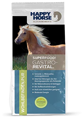 Superfood Gastro-Revital-Pelett 14 kg - Das perfekte Pferdefutter für Problemstellungen im Bereich Stoffwechsel & Magen/Darm von Happy Horse