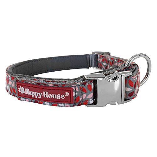 Halsband Nylon Flora Rot (L) von Happy-House