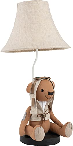 Happy Lamps Charles LED-Tischleuchte, Bärenlampe, 61 cm hoch, Dekoleuchte, Handarbeit, hochwertige Tischlampe, top Qualität, perfekte Kinderzimmerlampe von Happy Lamps for smiling eyes