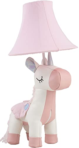 Happy Lamps Elsa LED-Einhornlampe, Kinderzimmer, Mädchengeschenk, 51 cm hoch, veganes Leder, Handarbeit, kindersichere Tischleuchte, top Qualität von Happy Lamps for smiling eyes