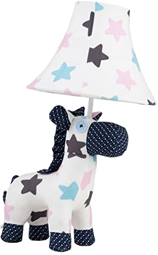 Happy Lamps Finn Tischlampe, Pferdelampe, Kinderzimmer, Spielzimmer, Geschenkidee, 47 cm hoch, Handarbeit, kindersichere LED-Tischleuchte, top Qualität, perfekte Kinderzimmerlampe von Happy Lamps for smiling eyes