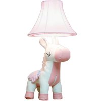 Tischlampe Einhorn Rosa 51 cm Kinderzimmer Schlafzimmer von Happy Lamps