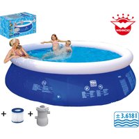 Happy People Quick-Up-Pool Set mit Filterpumpe H/D: ca. 76x300 cm von happy people