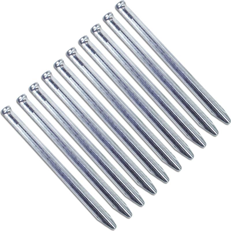 10 x Hering 23 cm Zeltnagel - Zelt Hering Erdnagel Gras & Sand - halbrund Stahl von Happy People