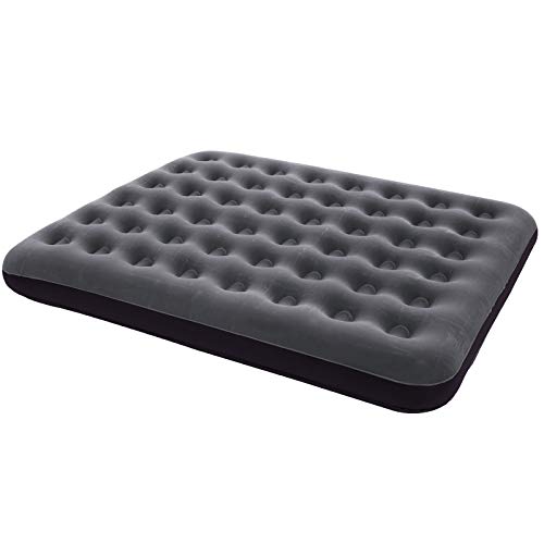 Doppelmatratze Gästebett mit samtweicher Velourbeschichtung 154 cm in royalblau von Happy People
