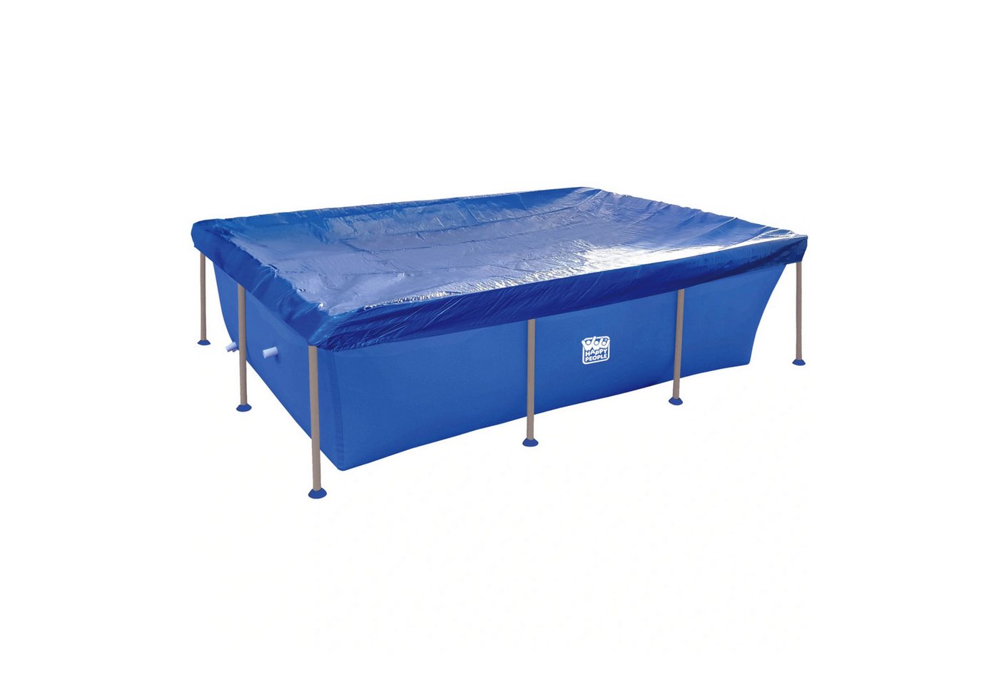 Happy People Poolverdeck Poolabdeckung mit Gummizug (263 x 185 x 20 cm) von Happy People